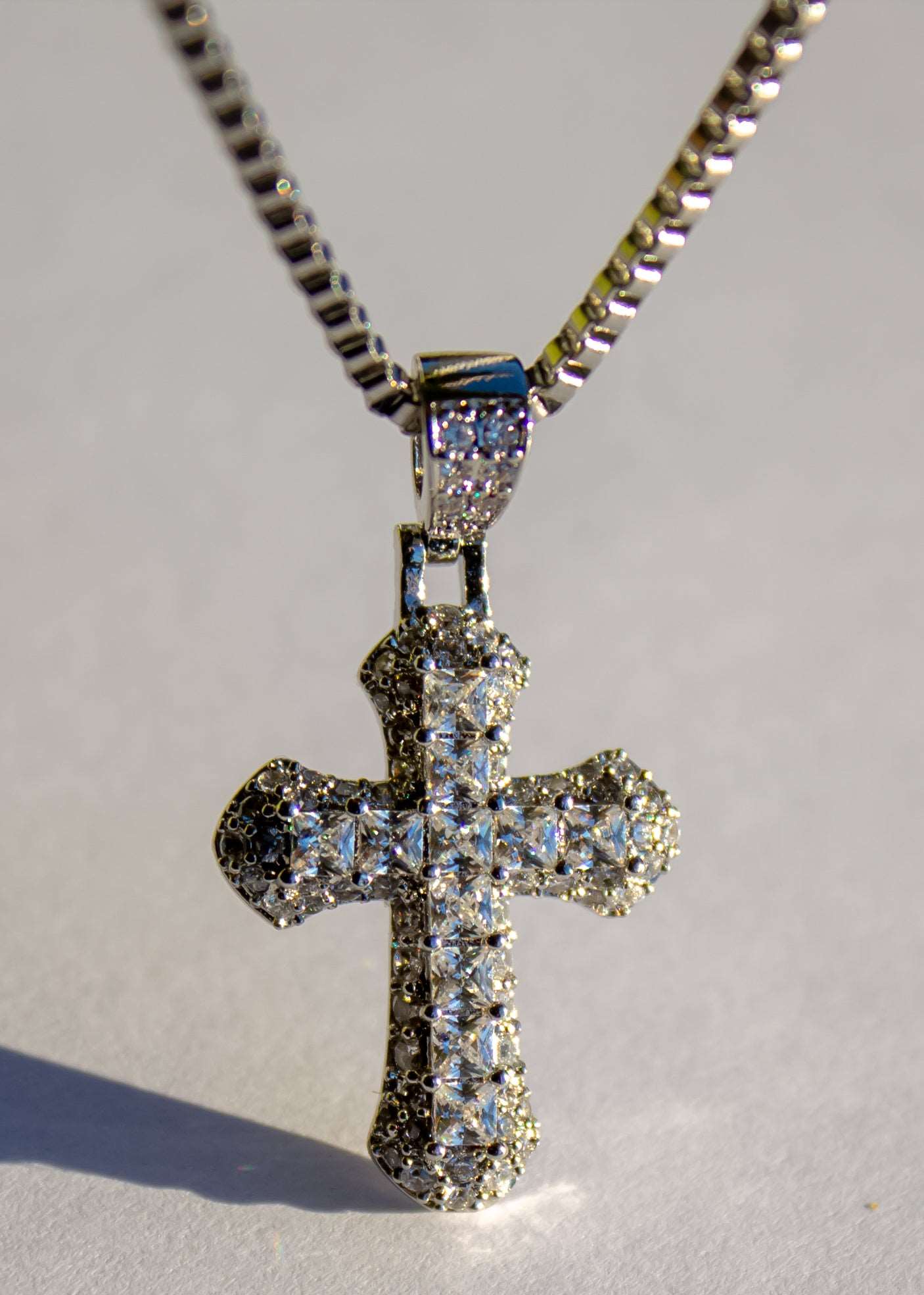 mini cross necklace