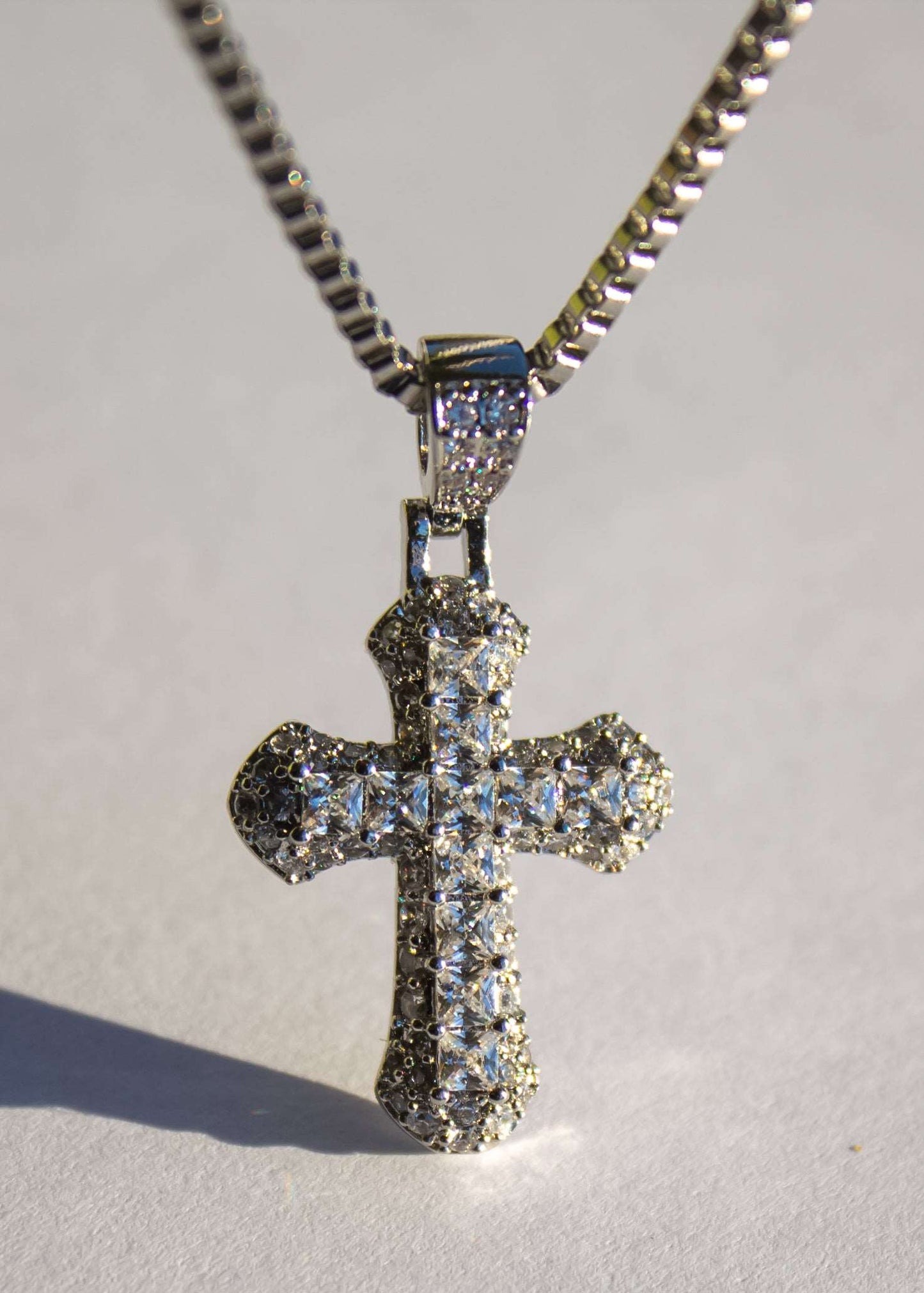 mini cross necklace