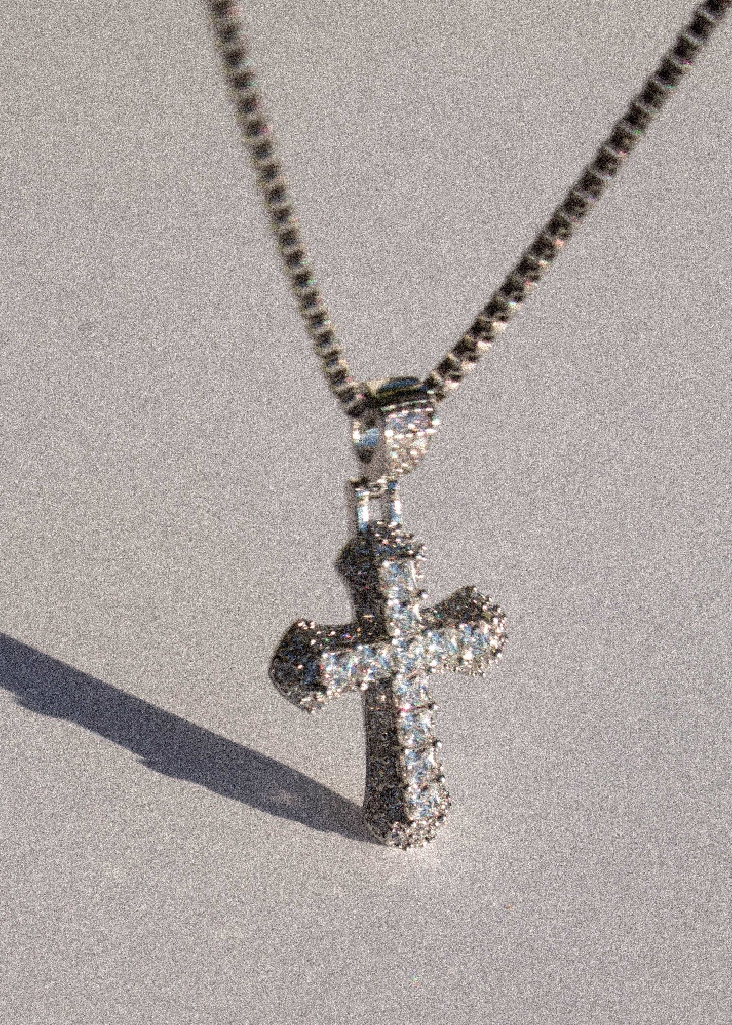 mini cross necklace