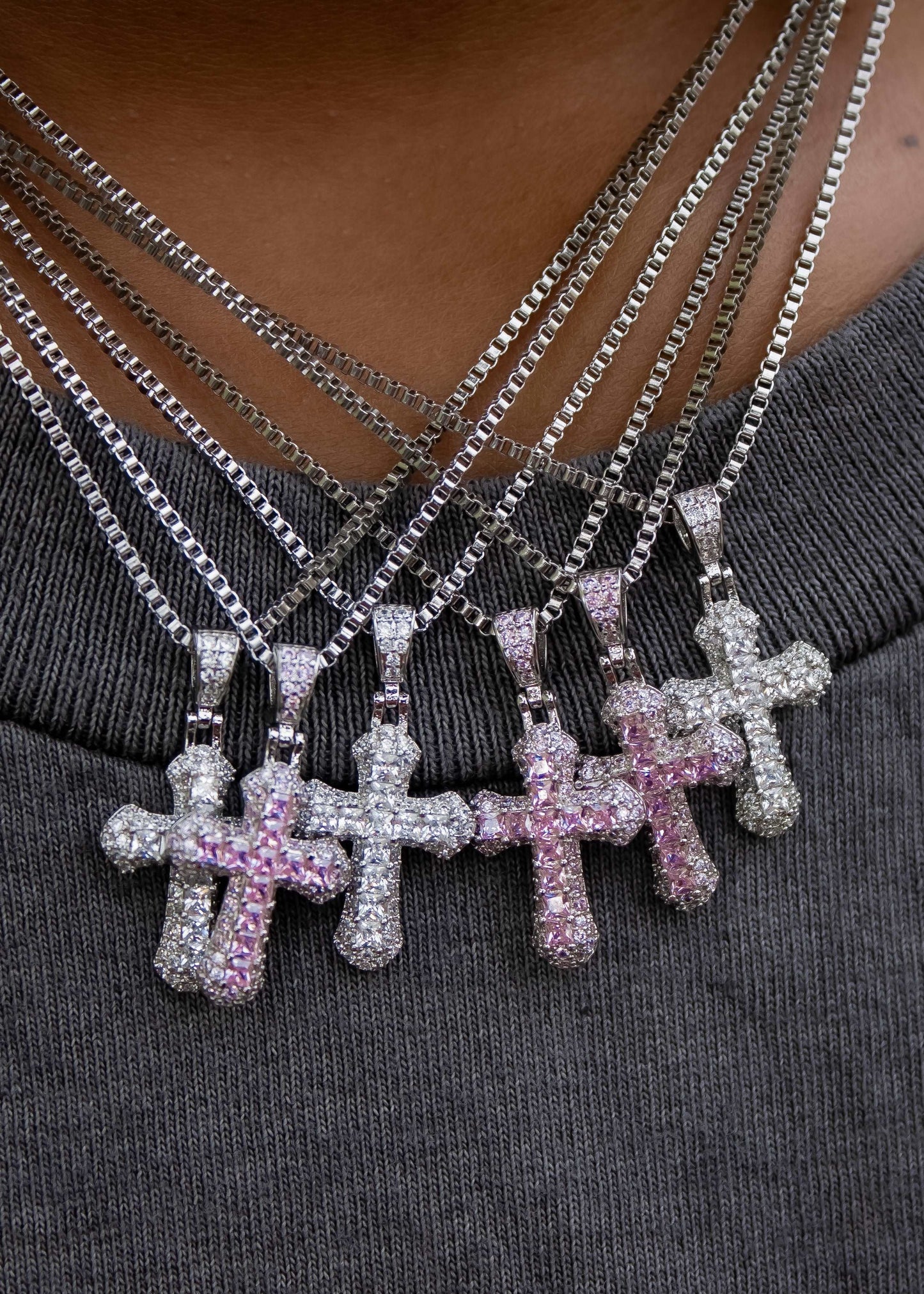 mini cross necklace