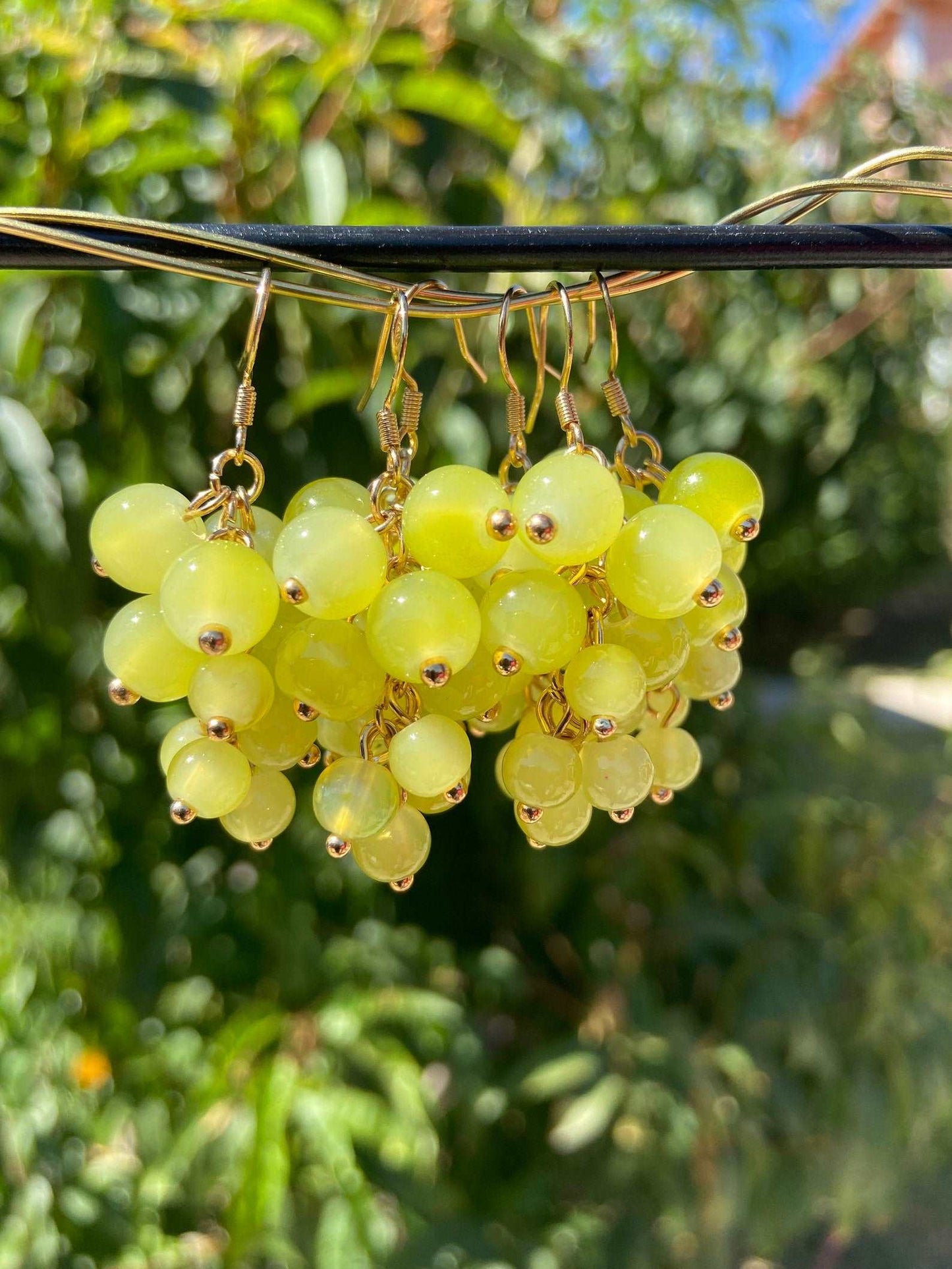 Grape earrings, fruit earrings, earrings, grape stud earrings, grapes, staement earrings, anime earrings, dangle earrings, gold hoop earrings, fun earrings, butterfly earrings, dainty earrings, funky earrings, Kawaii earrings,