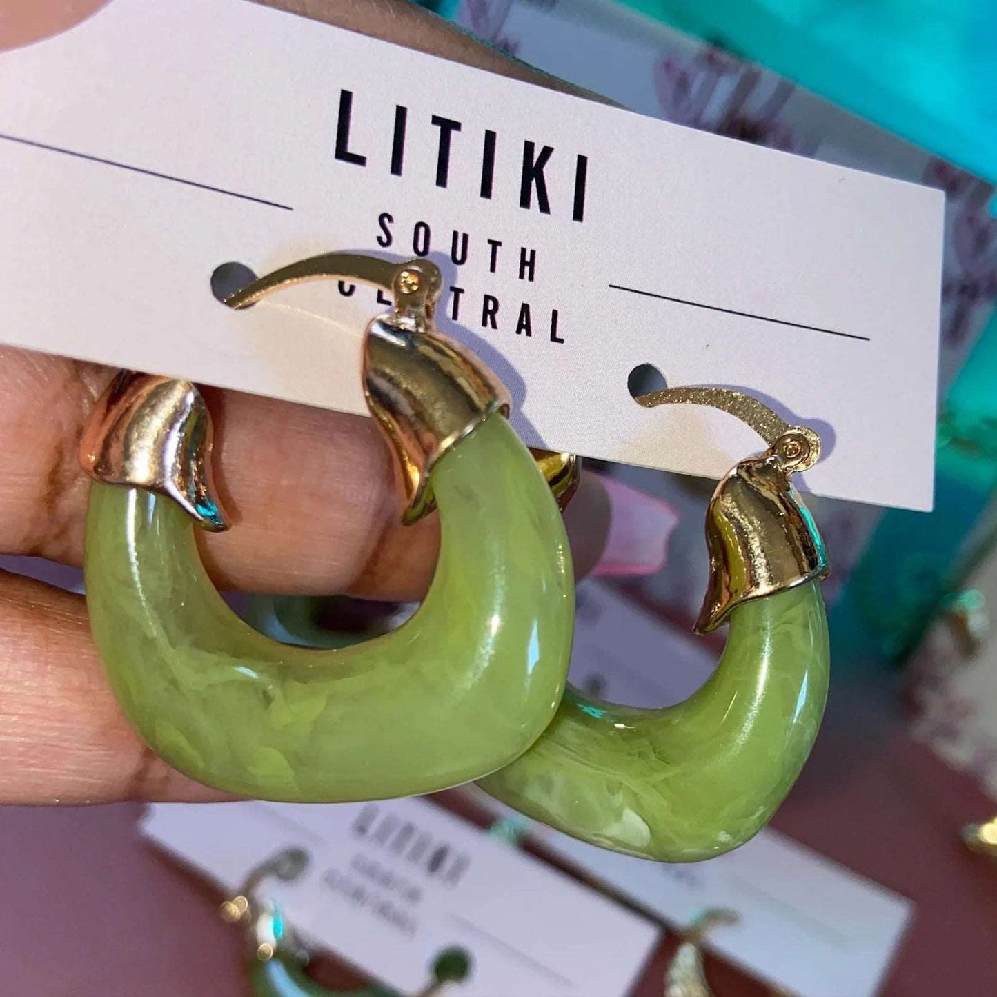 acrylic hoops, amber acrylic hoops, gold hoops, jade earrings, green acrylic earrings, red acrylic hoops, summer earrings, cute acrylic earrings, cute summer earrings, handmade earrings, litiki, jade hoops, green jade earrings, litiki, chunky gold hoops, small gold hoops, chunky hoops, small earrings, big earrings,