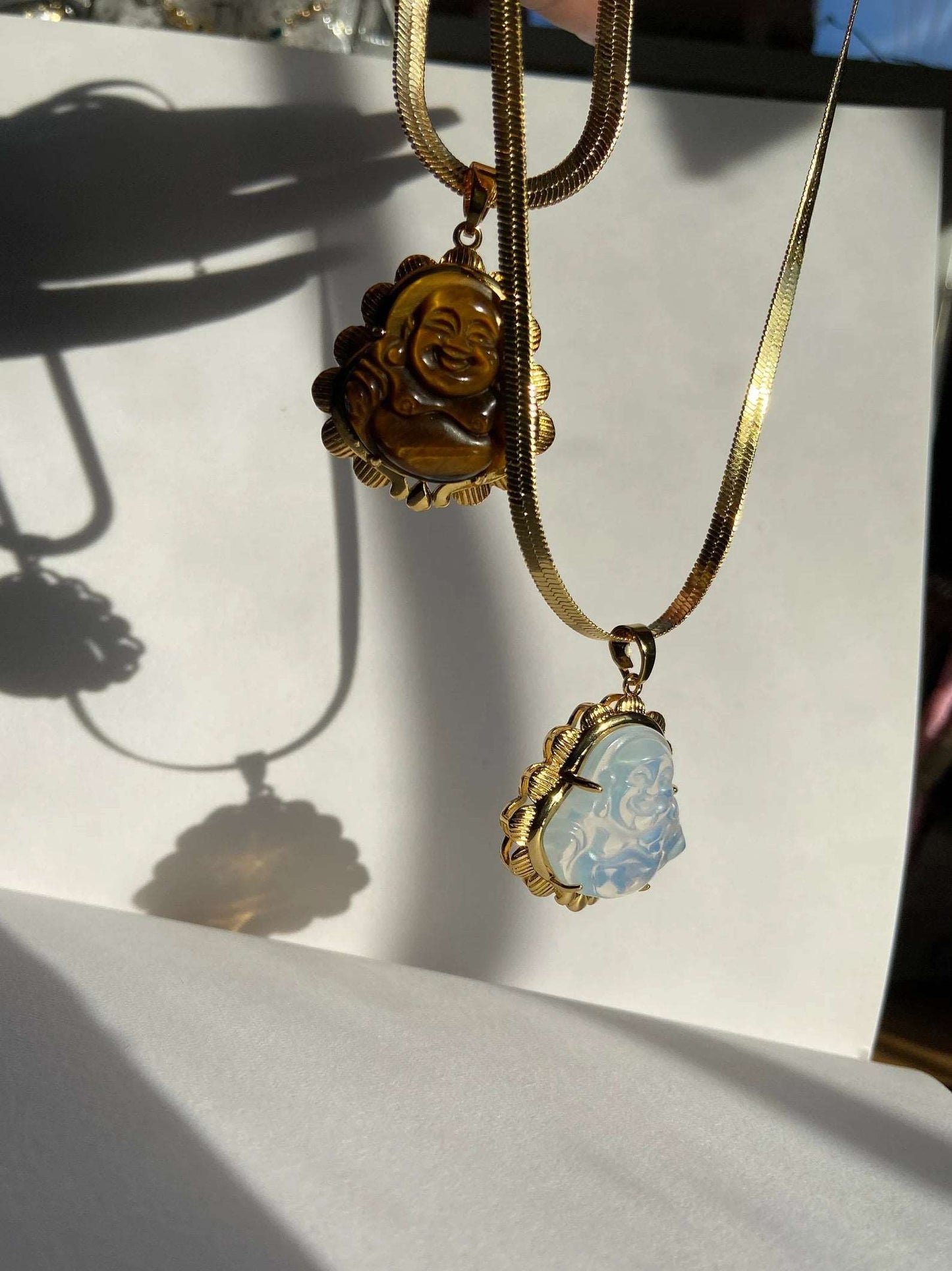 Opal buddha, stone necklace, baby buddha necklace, small buddha necklace, small opal buddha pendant, opal pendant, opal jewelry, birthstone necklace, peruvian blue opal, opal carvings, opalite pendants, opalite stones, opalite crystals, opalite buddha, litiki