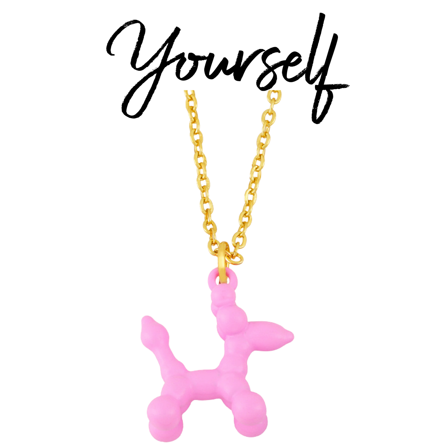 Hot Dog balloon necklace