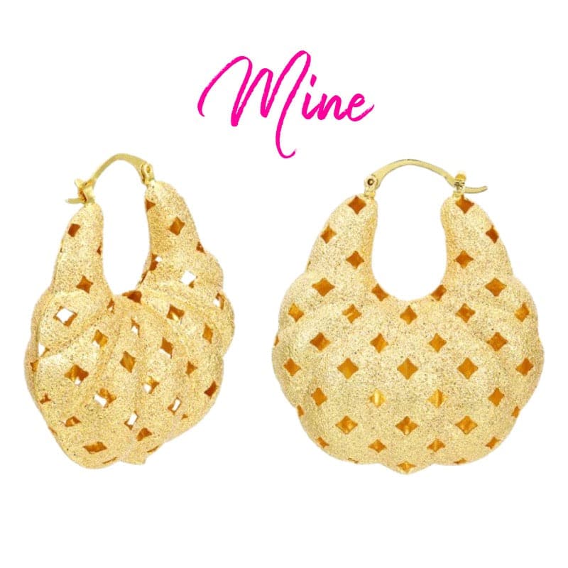 Chunky Gold Hoops