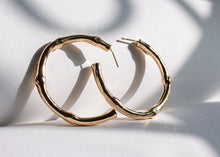  Gold Bamboo Hoops