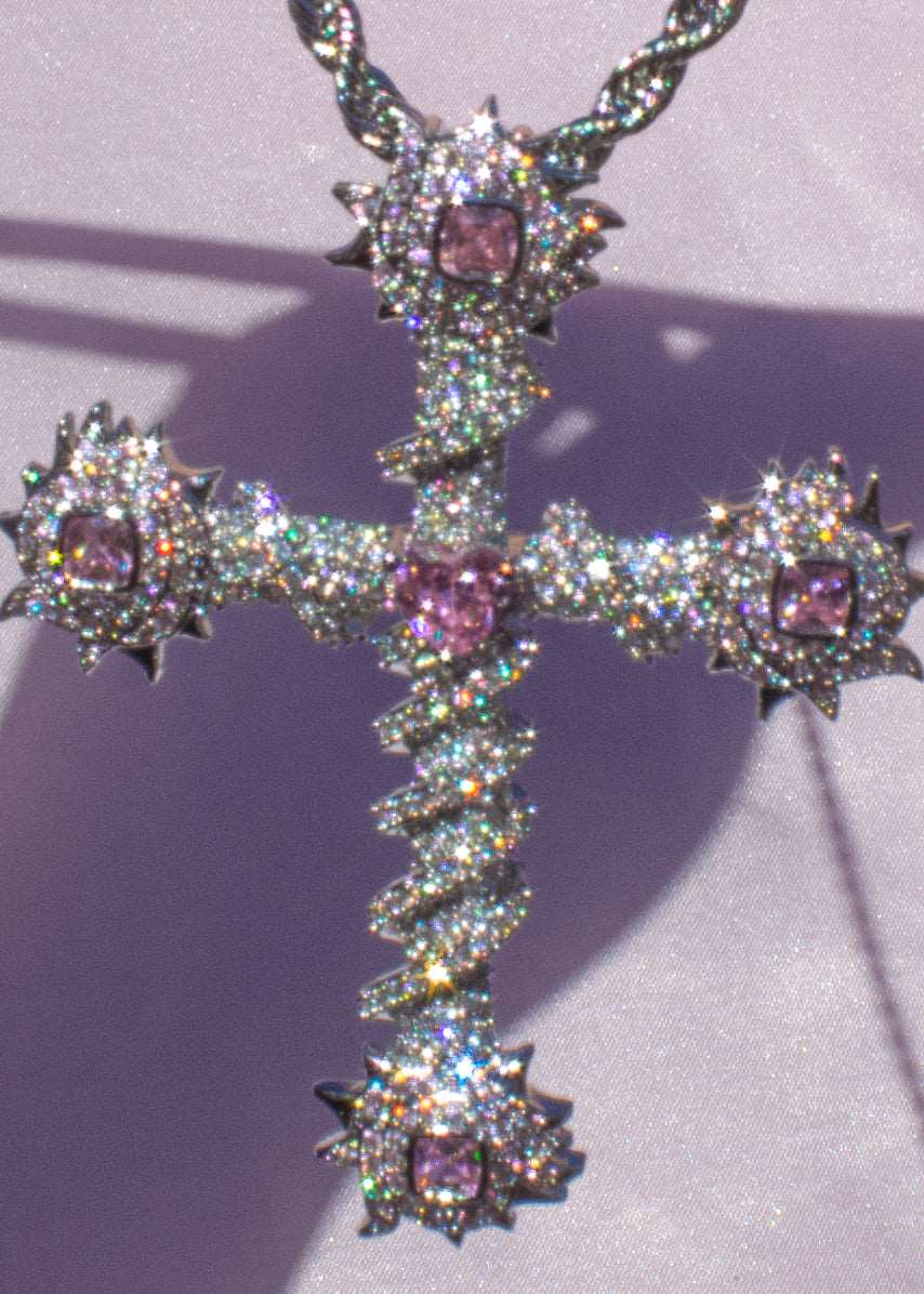 heart goth cross