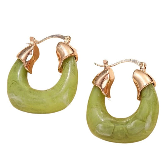 acrylic hoops, amber acrylic hoops, gold hoops, jade earrings, green acrylic earrings, red acrylic hoops, summer earrings, cute acrylic earrings, cute summer earrings, handmade earrings, litiki, jade hoops, green jade earrings, litiki, chunky gold hoops, small gold hoops, chunky hoops, small earrings, big earrings, 